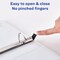 Avery Heavy Duty View 3 Ring Binders, 1" One Touch Slant Ring, 250-Sheet Capacity, 1.4 Inch Wide Spine, Great for Home, School Supplies, Office, or Organization Needs, White Binders (4-Pack of 79780)